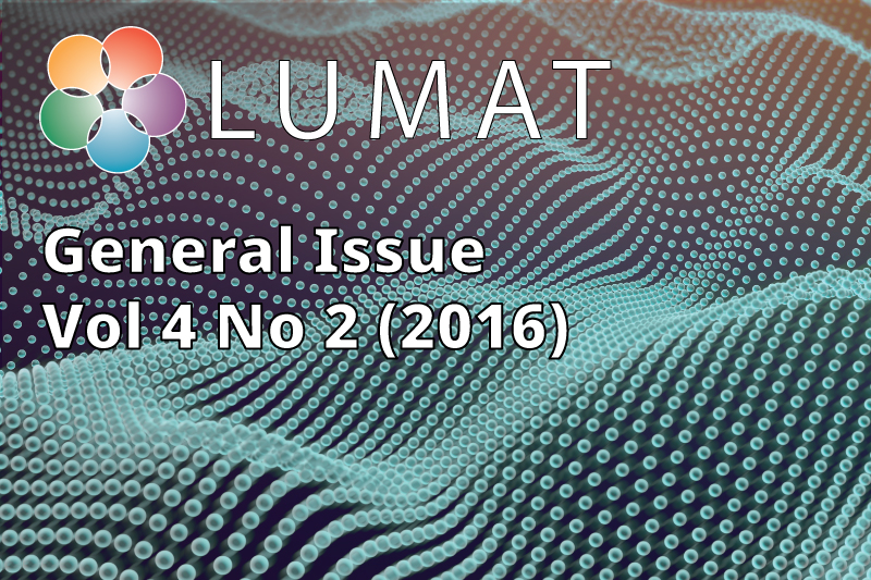 					View Vol. 4 No. 2 (2016): General Issue
				