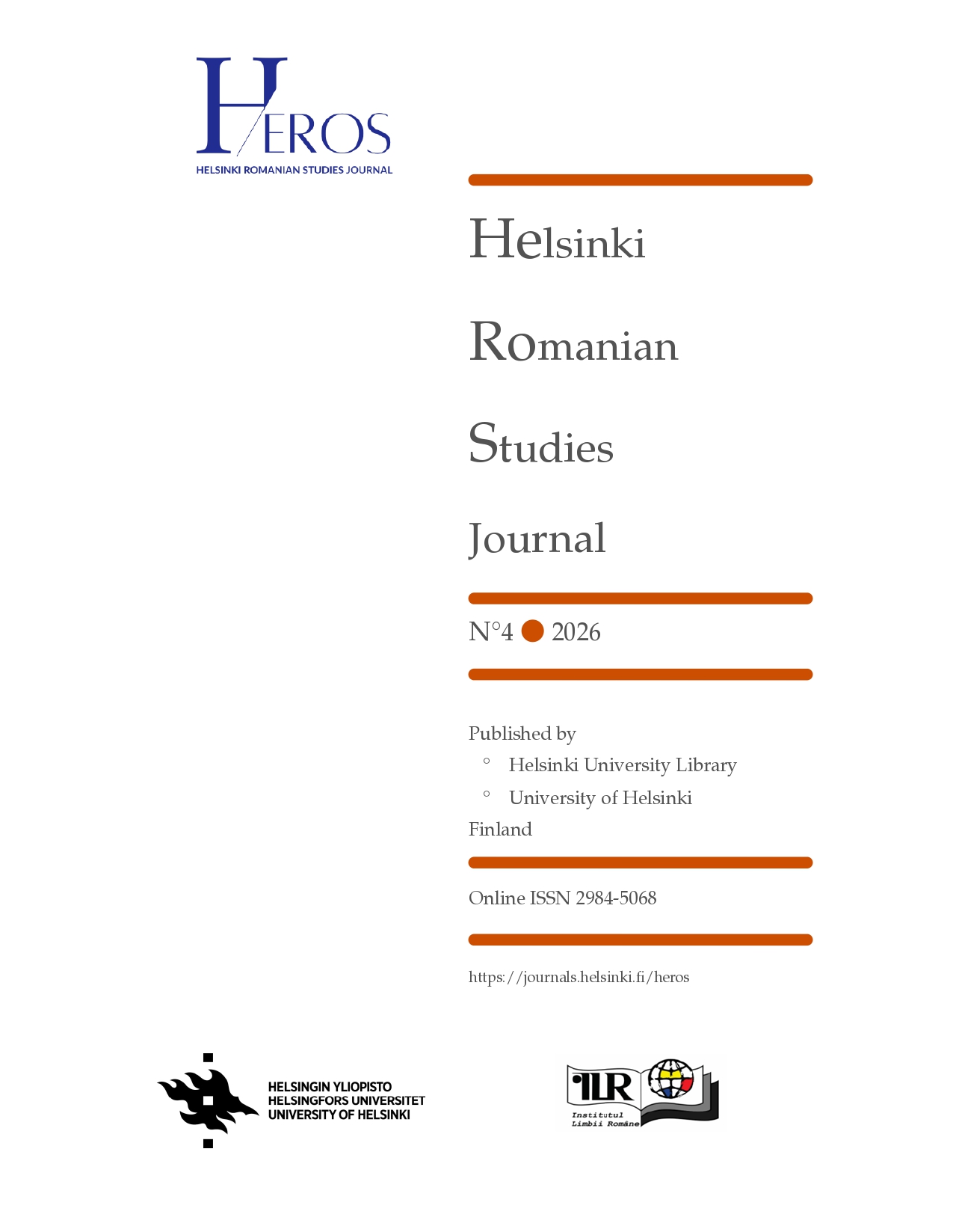 					View No. 4 (2026): Helsinki Romanian Studies Journal
				